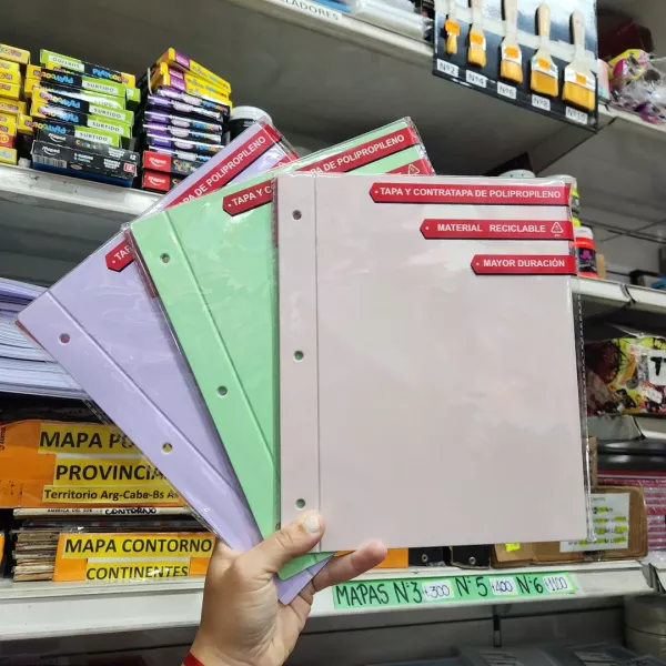 Carpeta Nro 3 RIDEO/AVIOS BOLD PASTEL