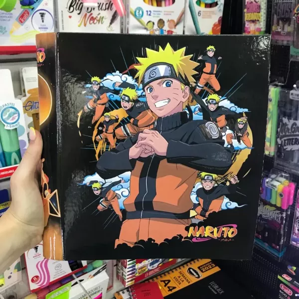 Carpeta Escolar N°3 aro de 40 Naruto