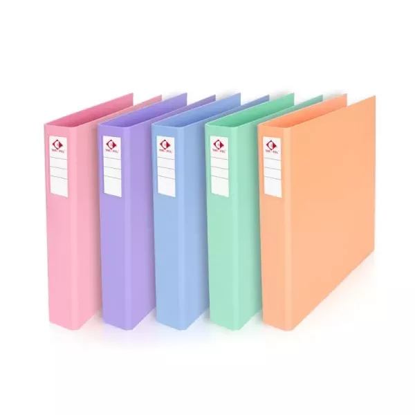 CARPETA THE PEL A4 2 X 40 MM. FORRADA PVC V/COLORES PASTELES