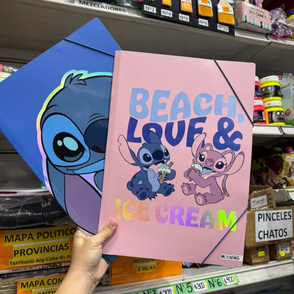 Carpeta 3 solapas Oficio Mooving Stitch 2026