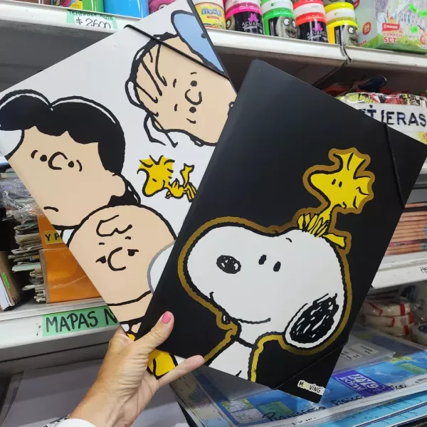 Carpeta 3 solapas Oficio Mooving Snoopy