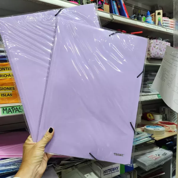 Carpeta 3 solapas Oficio Trama