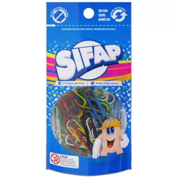 Clips de colores N°4 Sifap