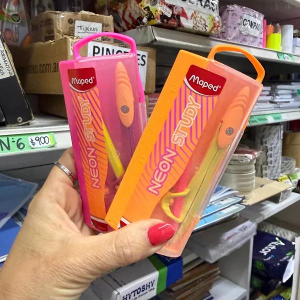 Compás Maped con lápiz en estuch Neóne
