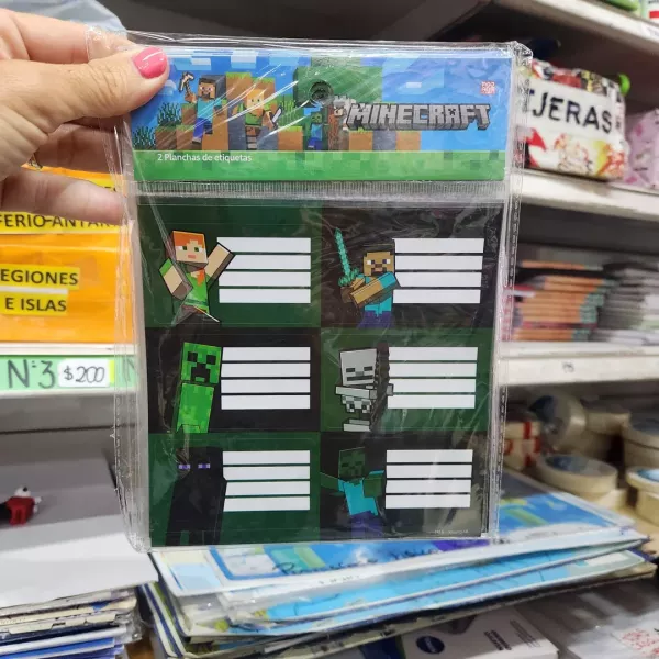 Etiquetas Minecraft 2026
