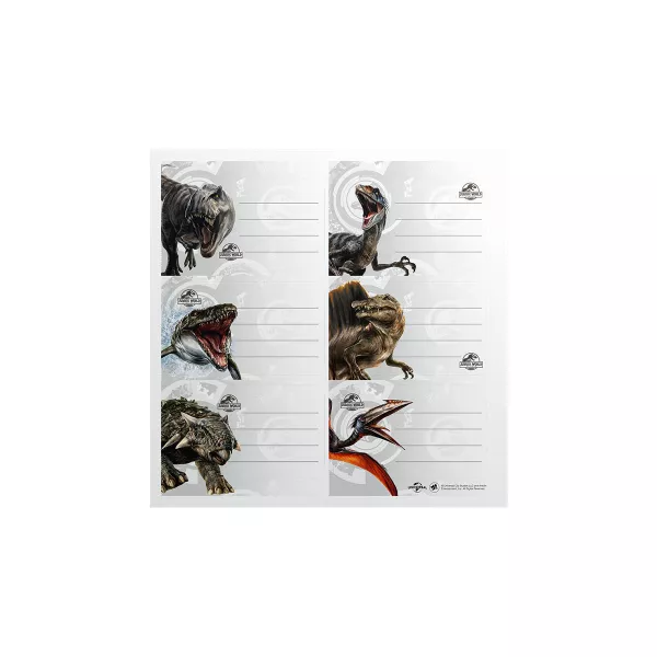 Etiquetas Jurassic World 2026