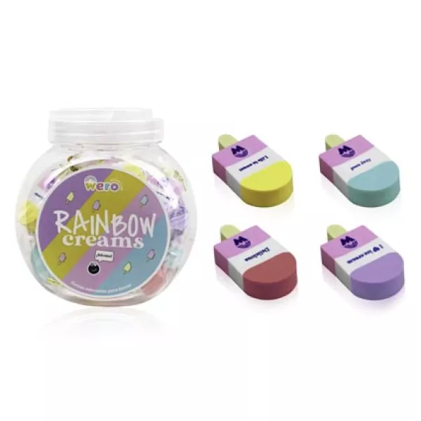 Goma de borrar Wero Rainbow Creams