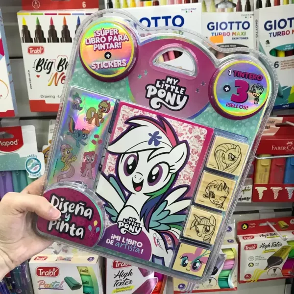 Blister Diseña y Pinta Sellos My Little Pony