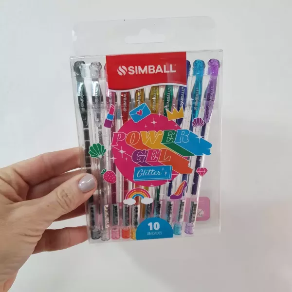 Roller Simball Power Gel x10 Glitter