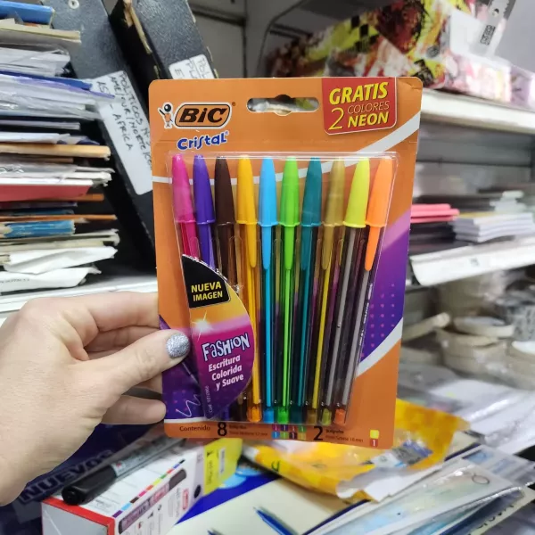 Bolígrafos Bic Cristal x10 Suave