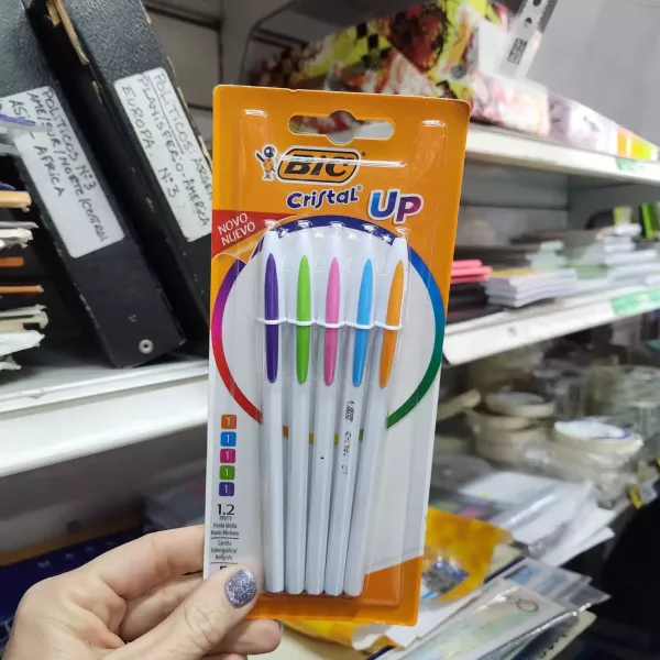 Bolígrafos Bic Cristal Up x5