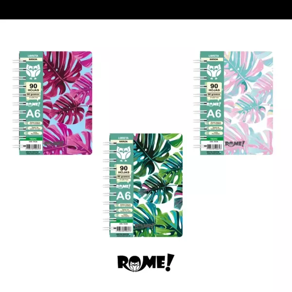 Libreta A6 Tropic Rome