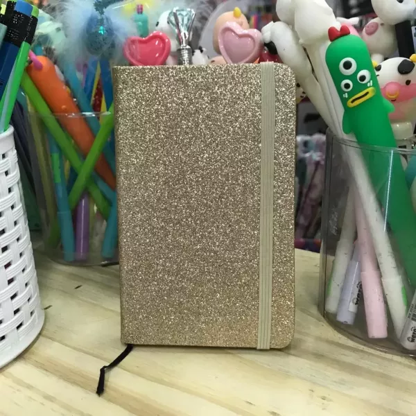 Libreta Glitter A7