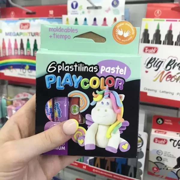 Plastilinas PlayColor Pastel x6