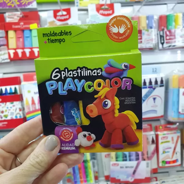 Plastilinas PlayColor Clásicas x6