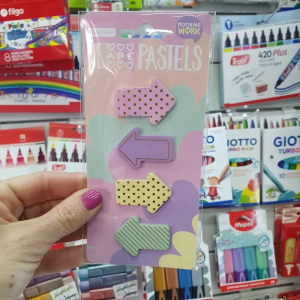 Notas adhesivas Mooving Pastel Flechas