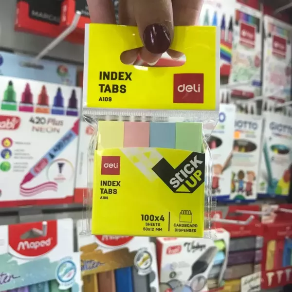 Notas adhesivas Deli Index Tabs Pastel