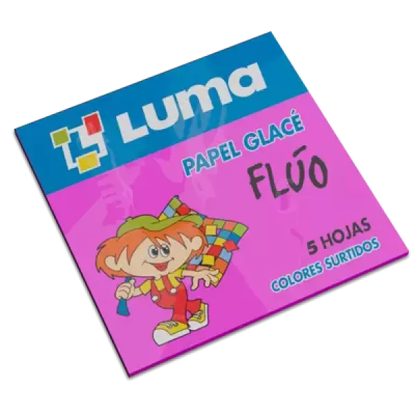 Papel Glacé Luma Flúo x5 hojas