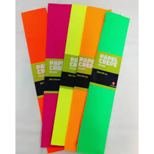 Papel Crepe fluo