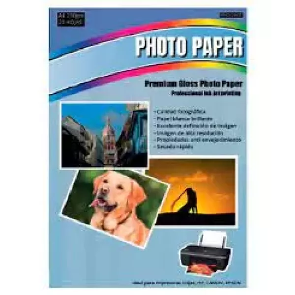 Papel Fotográfico A4  180 gr