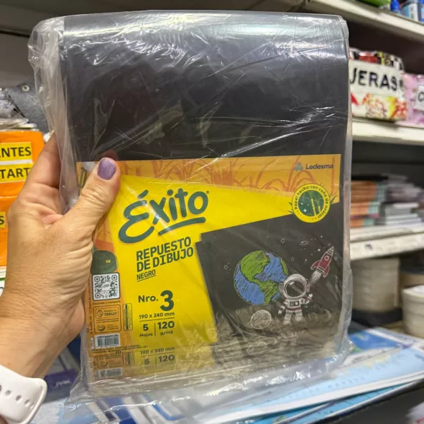 Repuesto de dibujo N°3 Éxito Negro