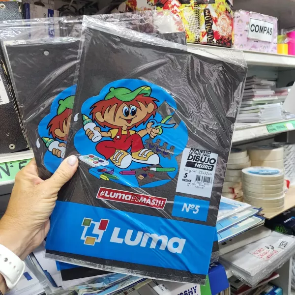 Repuesto de dibujo N°5 LUMA Negro