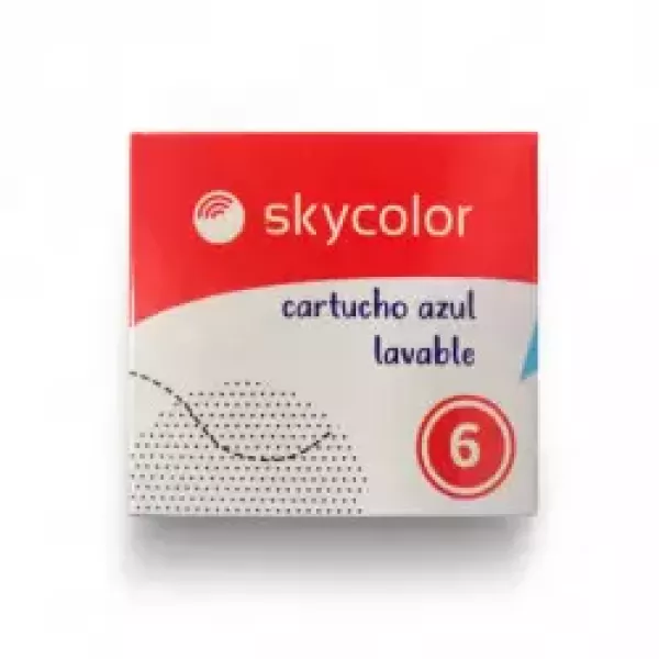 Cartucho Skycolor tinta azul x6