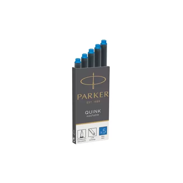 Cartucho Parker Quink tinta azul x5