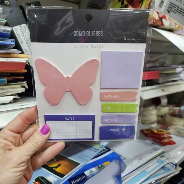 Set oficina Mooving sticky notes Como Quieres