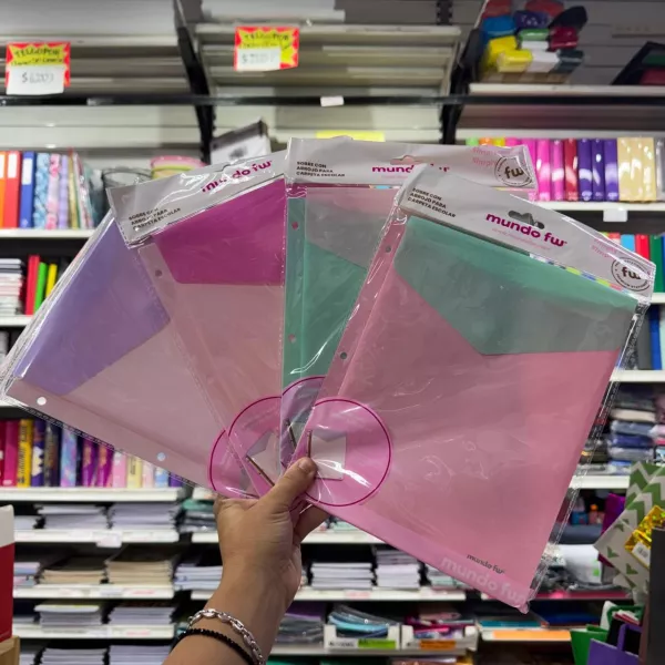 Sobre FW con Abrojo para Carpeta Escolar combinado