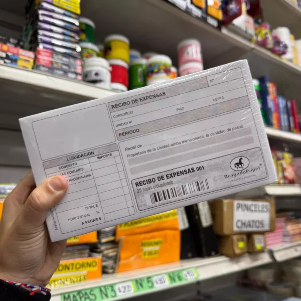 Talonario Recibo de Expensas