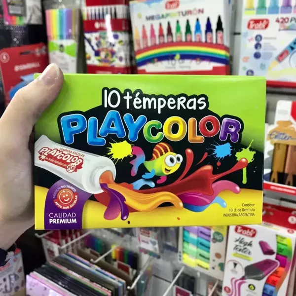 Temperas Playcolor x10 Surtidas