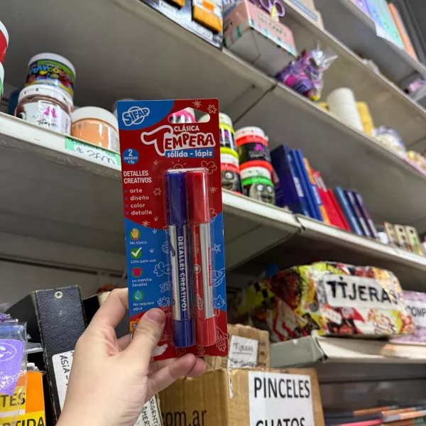 Tempera Lápiz sólida Sifap Clásica x2
