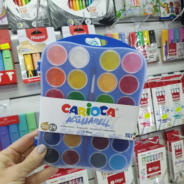 Acuarelas Carioca acrílica x24