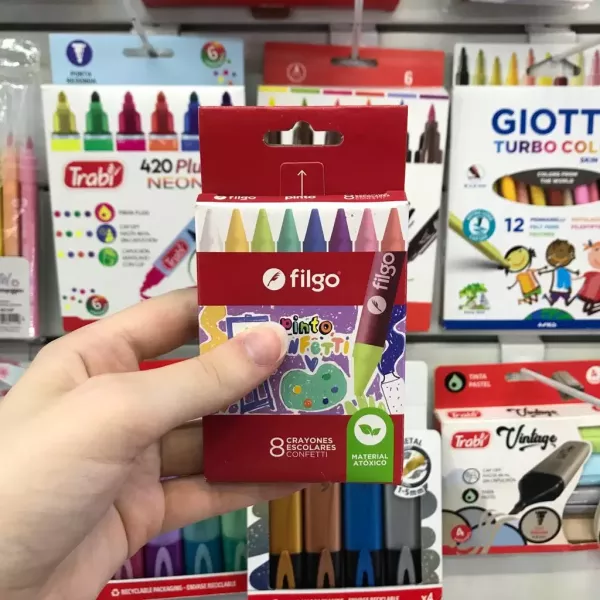 Crayones Filgo Pinto x8 Confetti