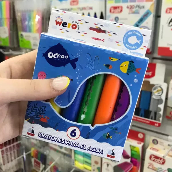 Crayones Wero para el agua x6