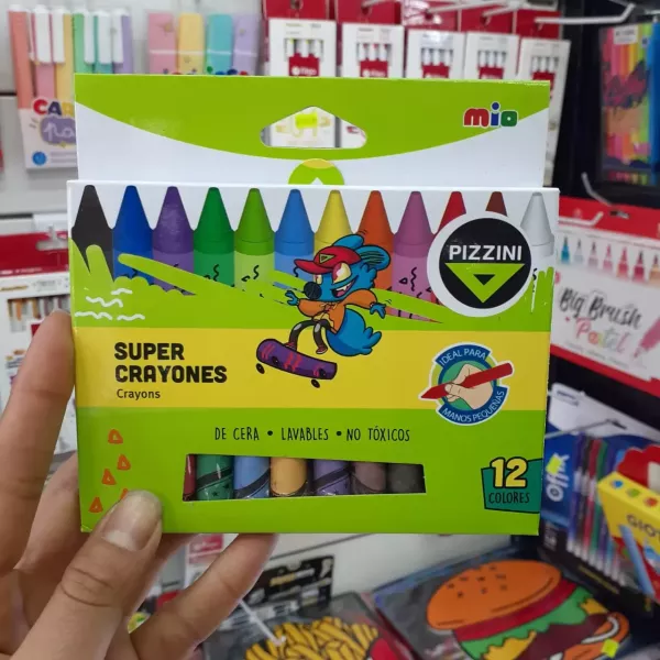 Crayones Pizzini mio super x 12