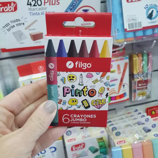 Crayones Filgo Pinto Jumbo x6