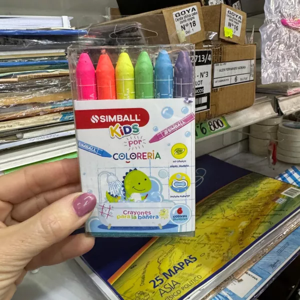 Crayones Simball x6 para bañera