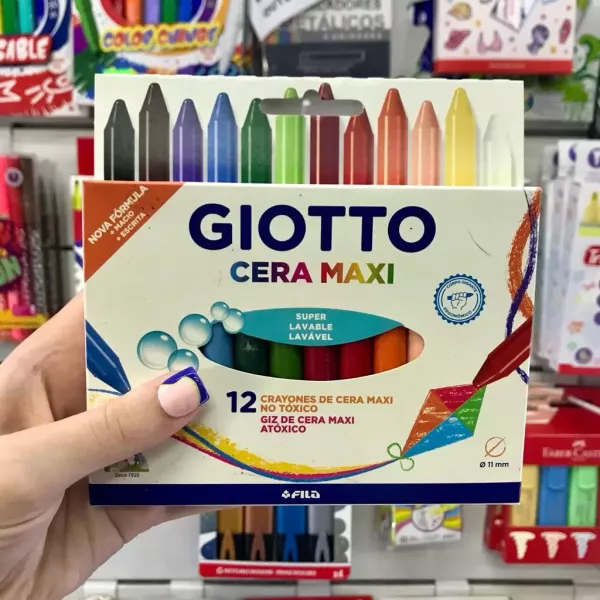 Crayones Giotto Cera Maxi x12