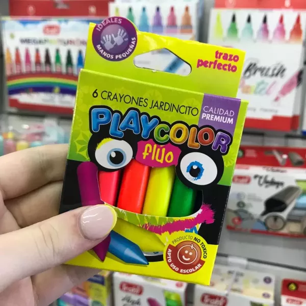 Crayones PlayColor x6 Flúo