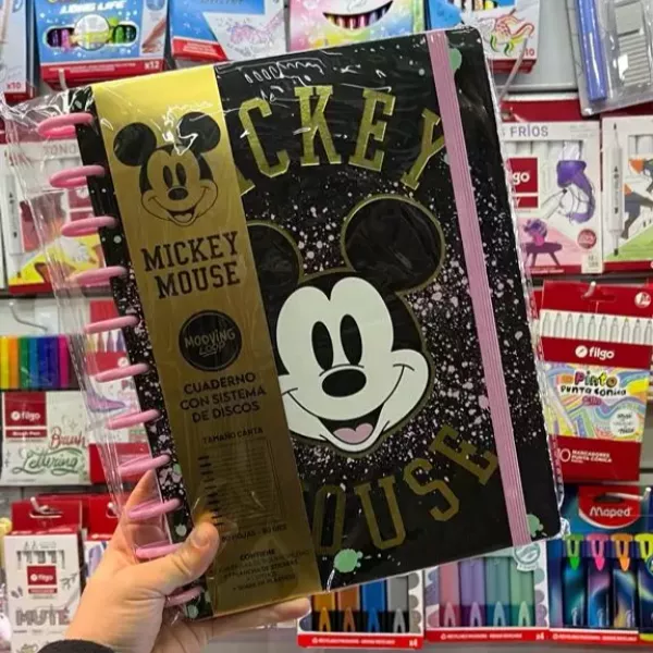 Cuaderno con Sistema de Discos MoovingLoop – Mickey Mouse