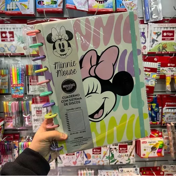 Cuaderno con Sistema de Discos MoovingLoop – Minnie Mouse