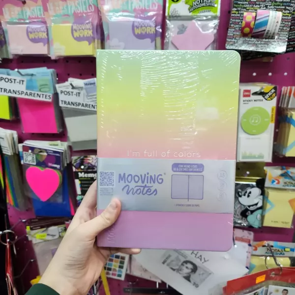 Cuaderno Tapa Dura A5 Mooving – Arcoiris