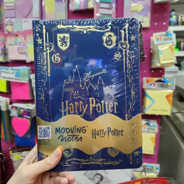 Cuaderno Tapa Dura A5 Mooving -Harry Potter (Azul)