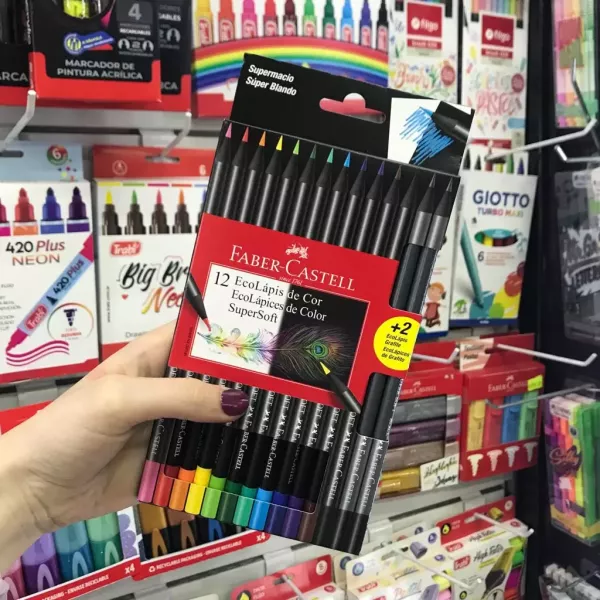 Lápices de colores Faber Castell Supersoft x12