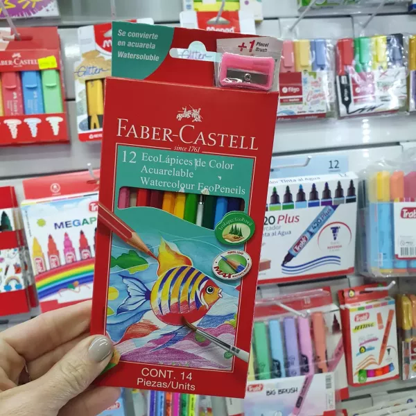 Lápices de colores Faber Castell Acuarelables x12