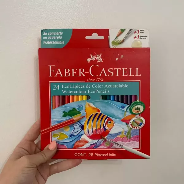 Lápices de colores Faber Castell Acuarelables x24