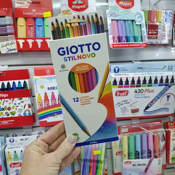 Lápices de colores Giotto x12 Stilnovo