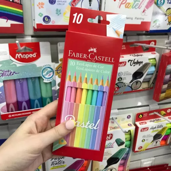 Lápices de colores Faber Castell Pastel x10